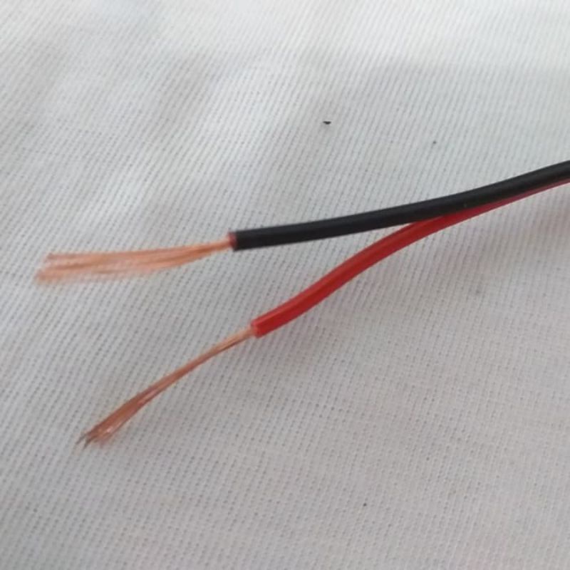 kabel kecil merah hitam tembaga murni awg 8