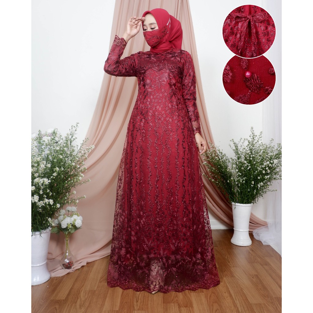 Gamis Aulia Novie / Kebaya Modern / Gamis Pesta Mewah / Kebaya Gamis / Gamis / Kebaya Kondangan