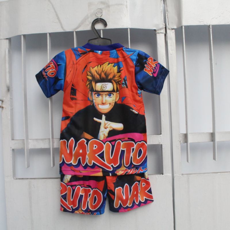 baju anak Naruto/setelan baju anak laki laki/kaos stelan anak Naruto size 4-20