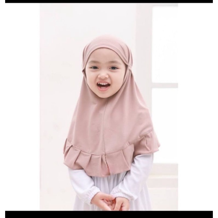 kerudung anak SYAQILA  / hijab instan anak jersey 0-2thn