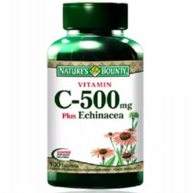 Nature's Bounty Vitamin C -  500mg Plus Echinacea 100 tablets