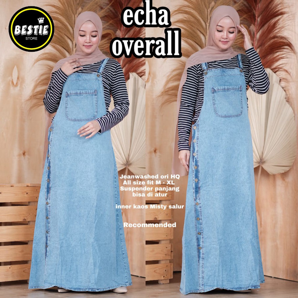 CHUBBY OVERALL/ ECHA OVERALL JEANS KEKINIAN KUALITAS EXPORT RCG