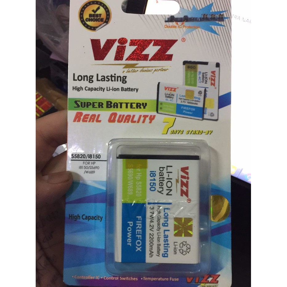 GALAXY WONDER S5820/I8150 Baterai ORIGINAL VIZZ double power 2200MAH