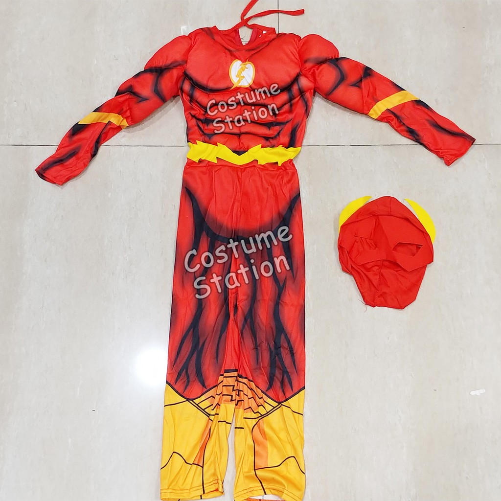 Kostum Superhero Flash / Costume The Flash DC Justice League anak laki