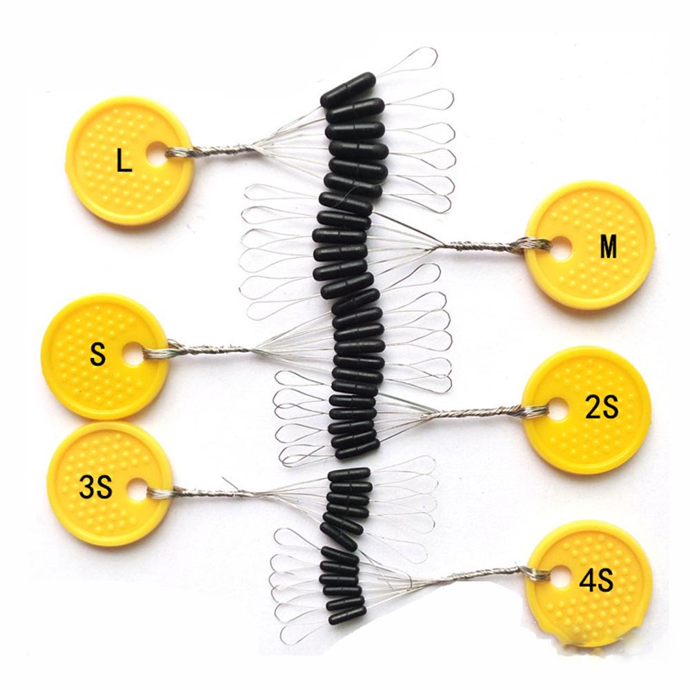 Pelampung Karet AUGUSTINA Kacang Angkasa 10grup Set 60pcs Bobber Oval Floater Stopper Floater 6in1 Silinder