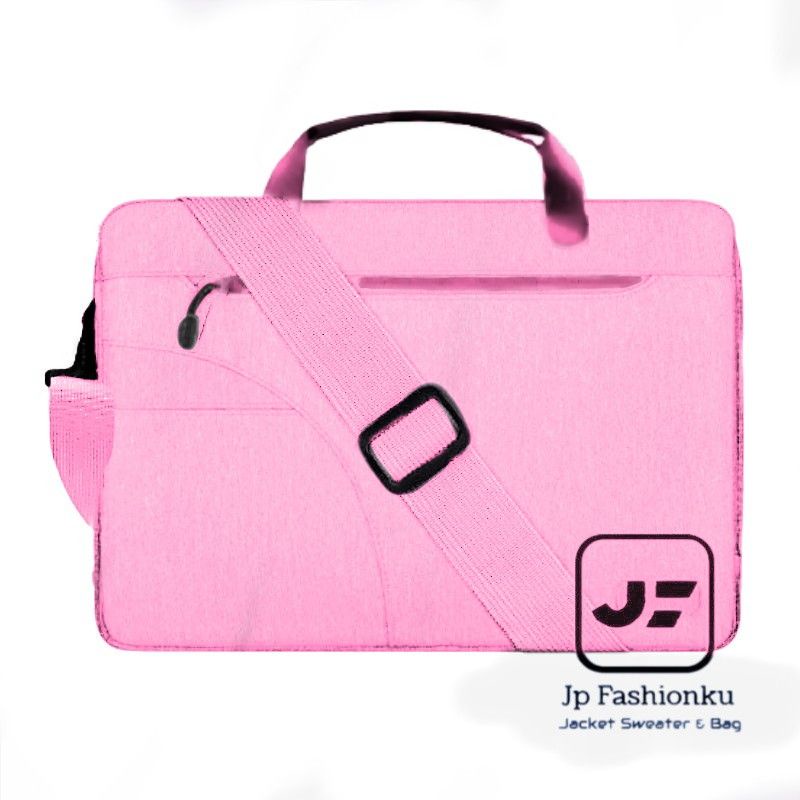 Tas Laptop  14 Inch Full Busa Selempang Jinjing