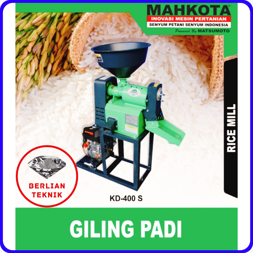 Gilingan Padi Serbaguna Mahkota KD 400 S