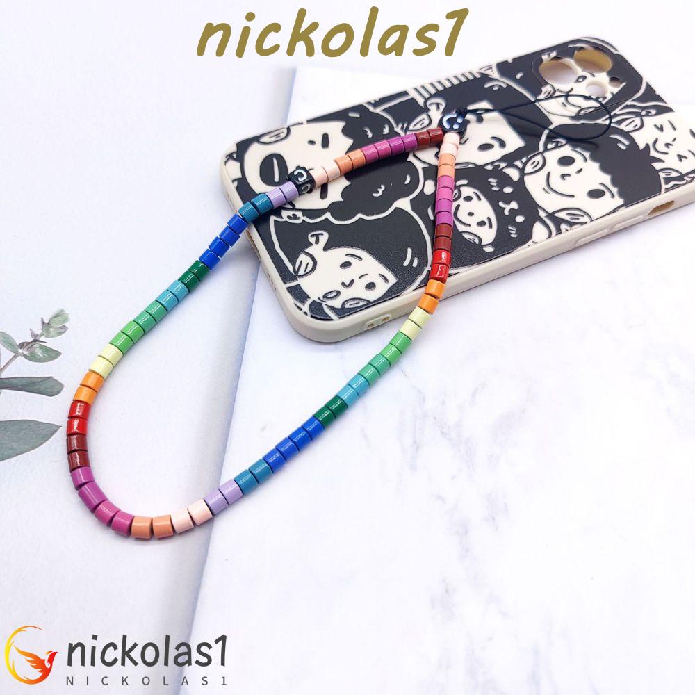 Nickolas1 Tali Lanyard Manik-Manik Akrilik Handmade Anti Hilang Untuk Handphone