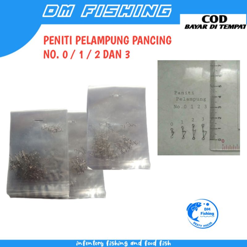 PENITI PELAMPUNG PANCING NO. 0 / 1/ 2  DAN 3