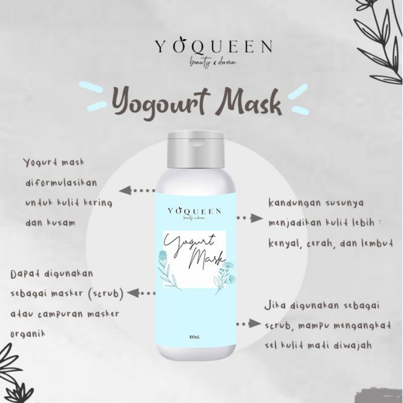 Masker Camille beauty BPOM//masker clayrs Mugwort //masker clayrs saffron/masker yoqueen beauty BPOM-Yogurt mask yoqueen