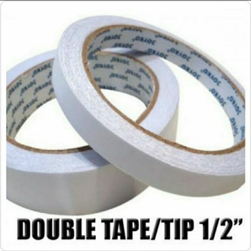 

double tape putih/double tip putih 1inch kecil