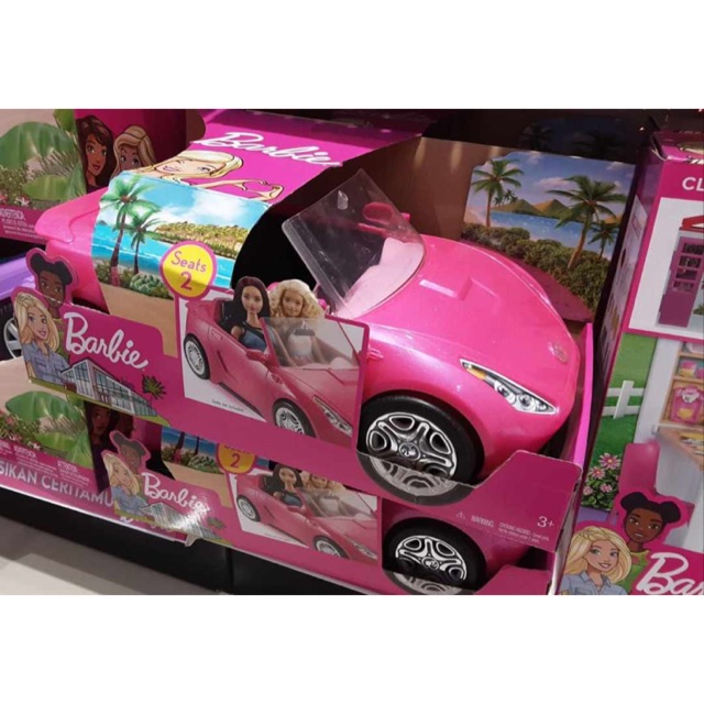 BARBIE GLAM CONVERTIBLE CAR MOBIL BARBIE | Shopee Indonesia