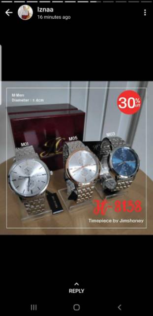 Jt8138 jimshoney(harga satuan)