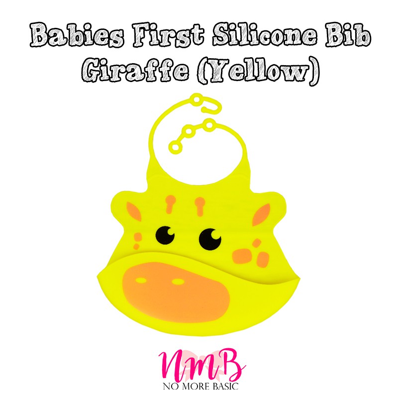 BabiesFirst Babies First Silicone Baby Bib - Celemek Bayi