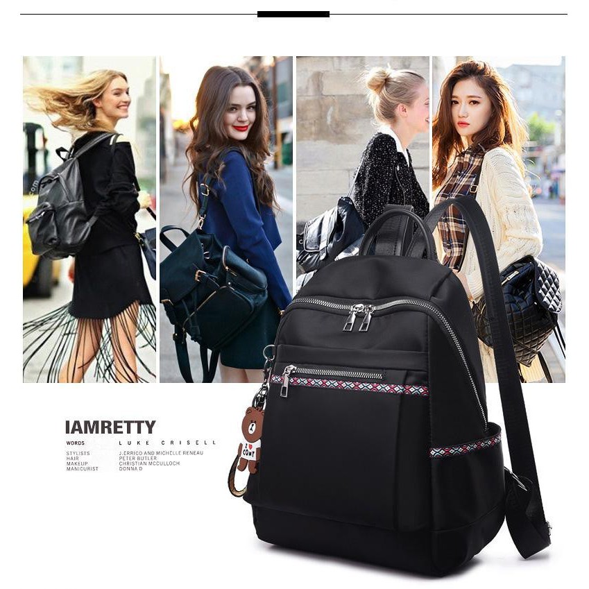NIQABIS TAS RANSEL WANITA MURAH LULU TAS PUNGGUNG CEWEK TAS KANTOR TAS KERJA BACKPACK GAYA KOREA