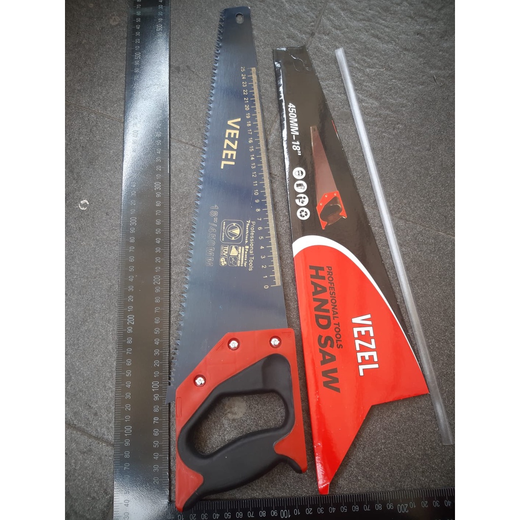 BEST SELLER Gergaji Kayu  GAGANG PVC 18&quot; MURAH/ Hand saw/ GERGAJI TUKANG BANGUNAN KAYU/HAND SAW