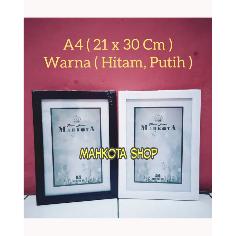 Bingkai foto A4 hitam putih