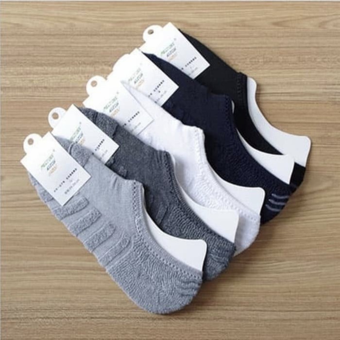 KK011 Kaos Kaki Pendek Unisex Handuk Tebal Premium Hidden Socks Pria