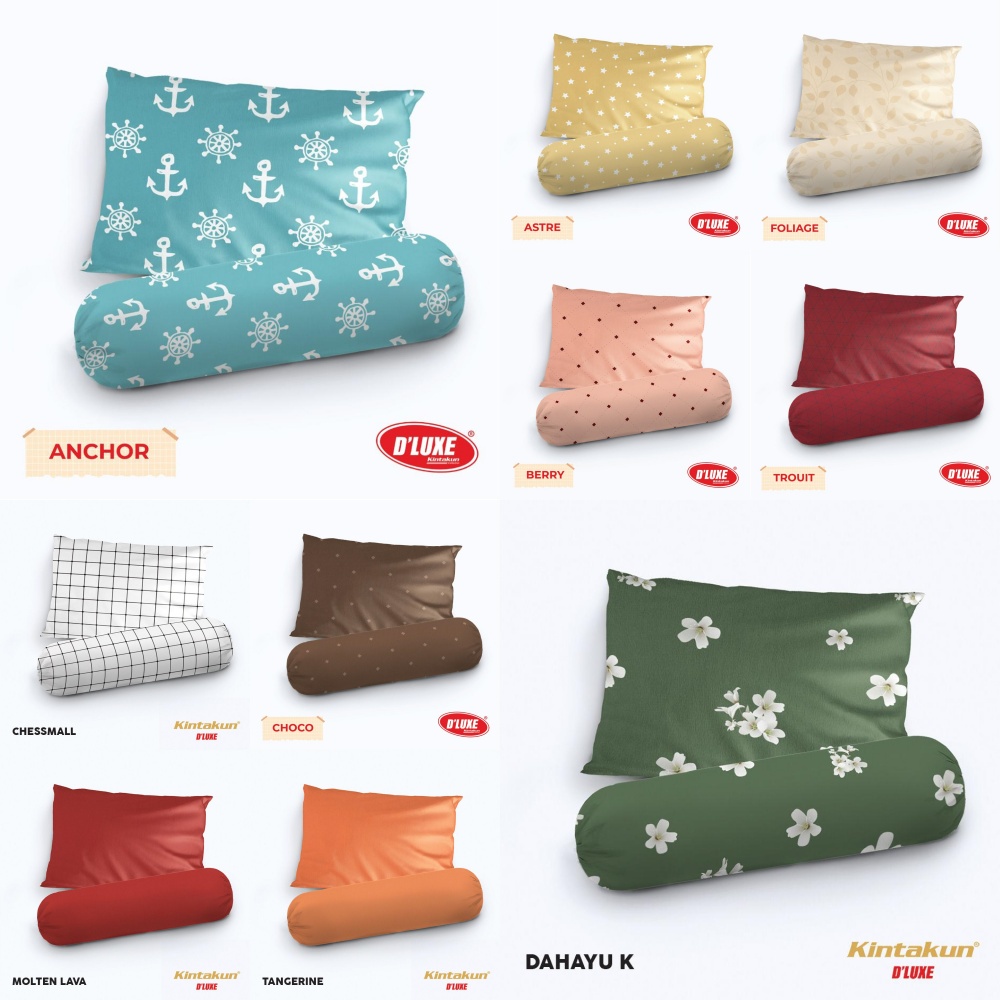 Kintakun Dluxe - Sarung Bantal Bantal (isi 2) Terlaris motif Random