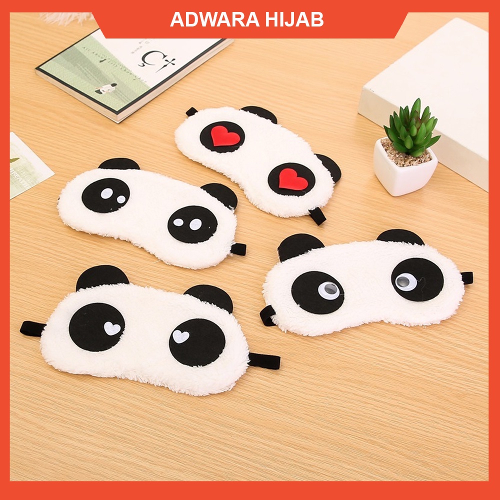 Penutup Mata Tidur Motif Karakter Panda / Sleeping Eye Cover Cute Panda