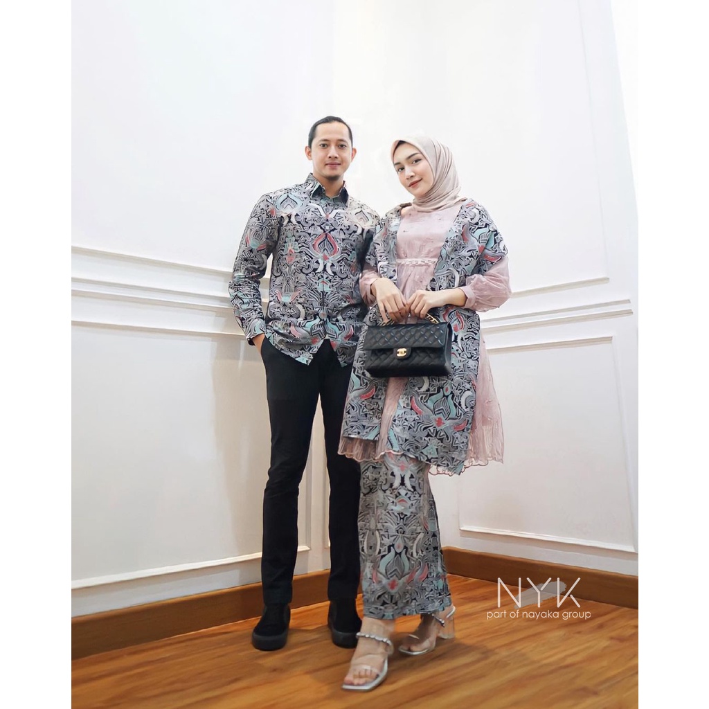 KEBAYA MODERN 2022 - COUPLE BATIK DEVARA - KEBAYA ELEGANT KEKINIAN - COUPLE BATIK LENGAN PANJANG - COUPLE TERBARU FREE SELENDANG - KEBAYA TUNIK BATIK TULLE MUTIARA - KEBAYA BRIDESMAID TERKINI - KEBAYA TUNANGAN BEST SELLER