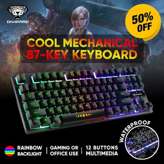 Keyboard Gaming Semi Mechanical Kabel Divipard GK-10 Gaming Keyboard