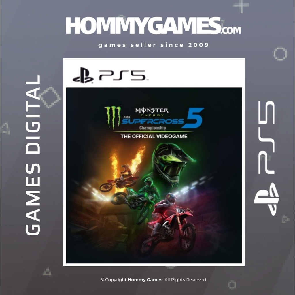 Monster Energy Supercross  The Official Videogame 5 PS5 &amp; PS4 Digital Games