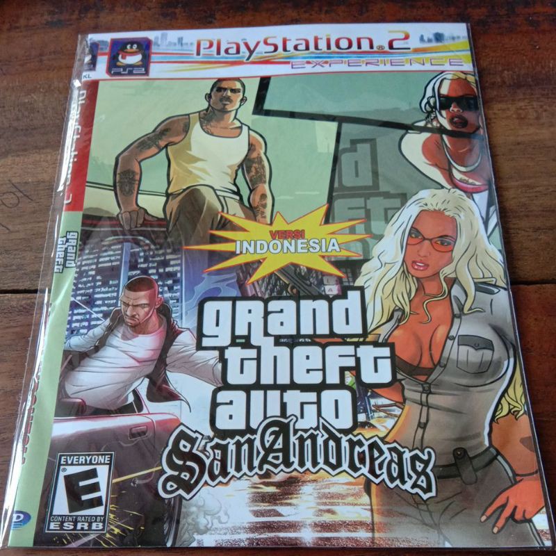 Jual Kaset Ps2 Gta Grand Theft Auto San Andreas Versi Indonesia Shopee Indonesia