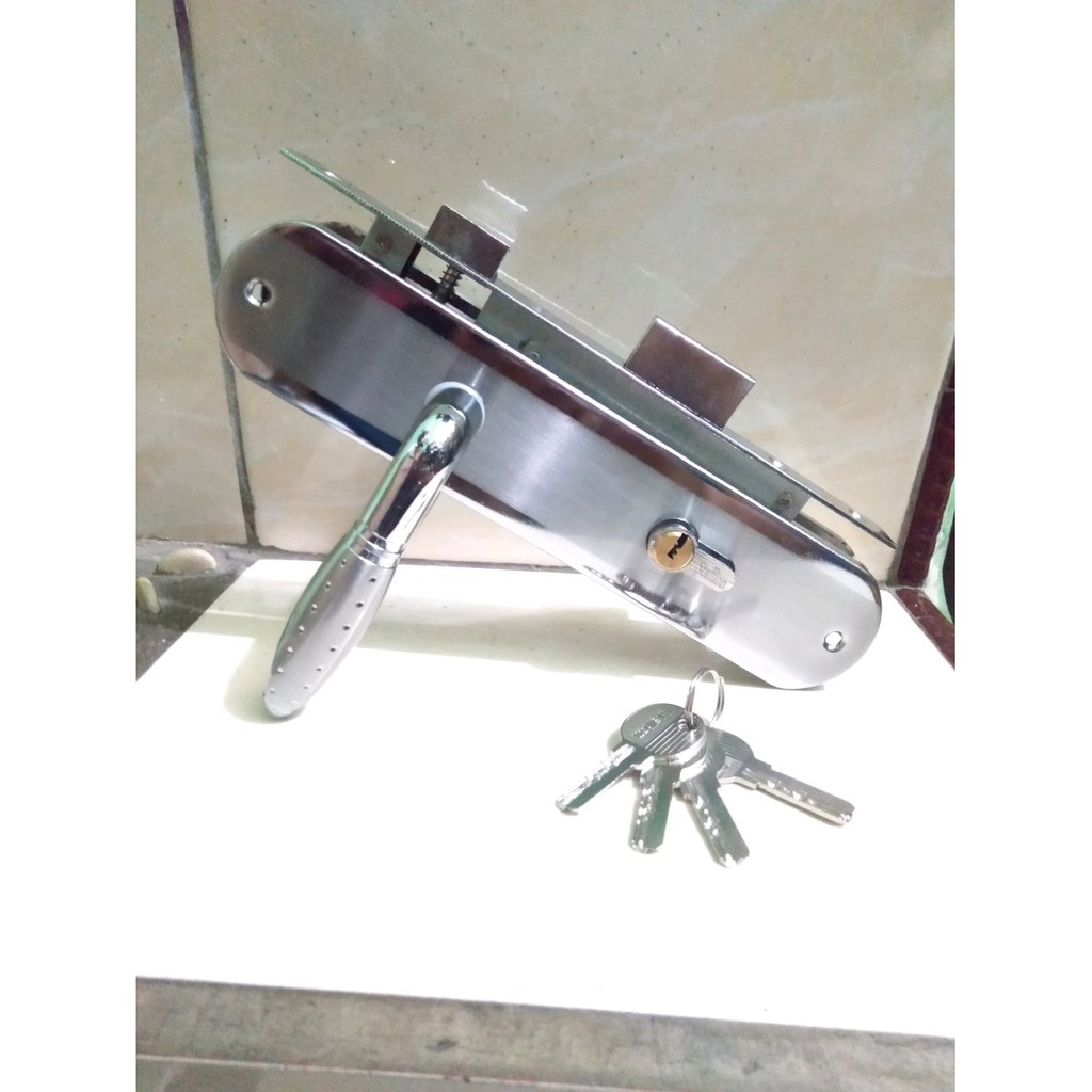 handle pintu besar komplit kunci pintu 25cm