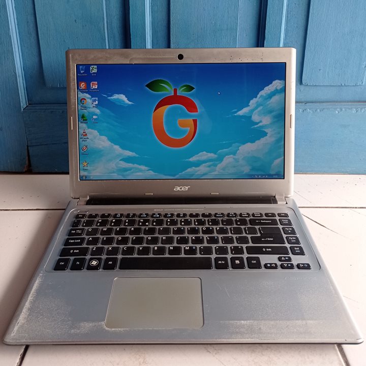 Acer V5-431 Warna Silver Slim Intel Celeron 1007U RAM 4GB HDD 500GB Laptop Second Bekas Murah