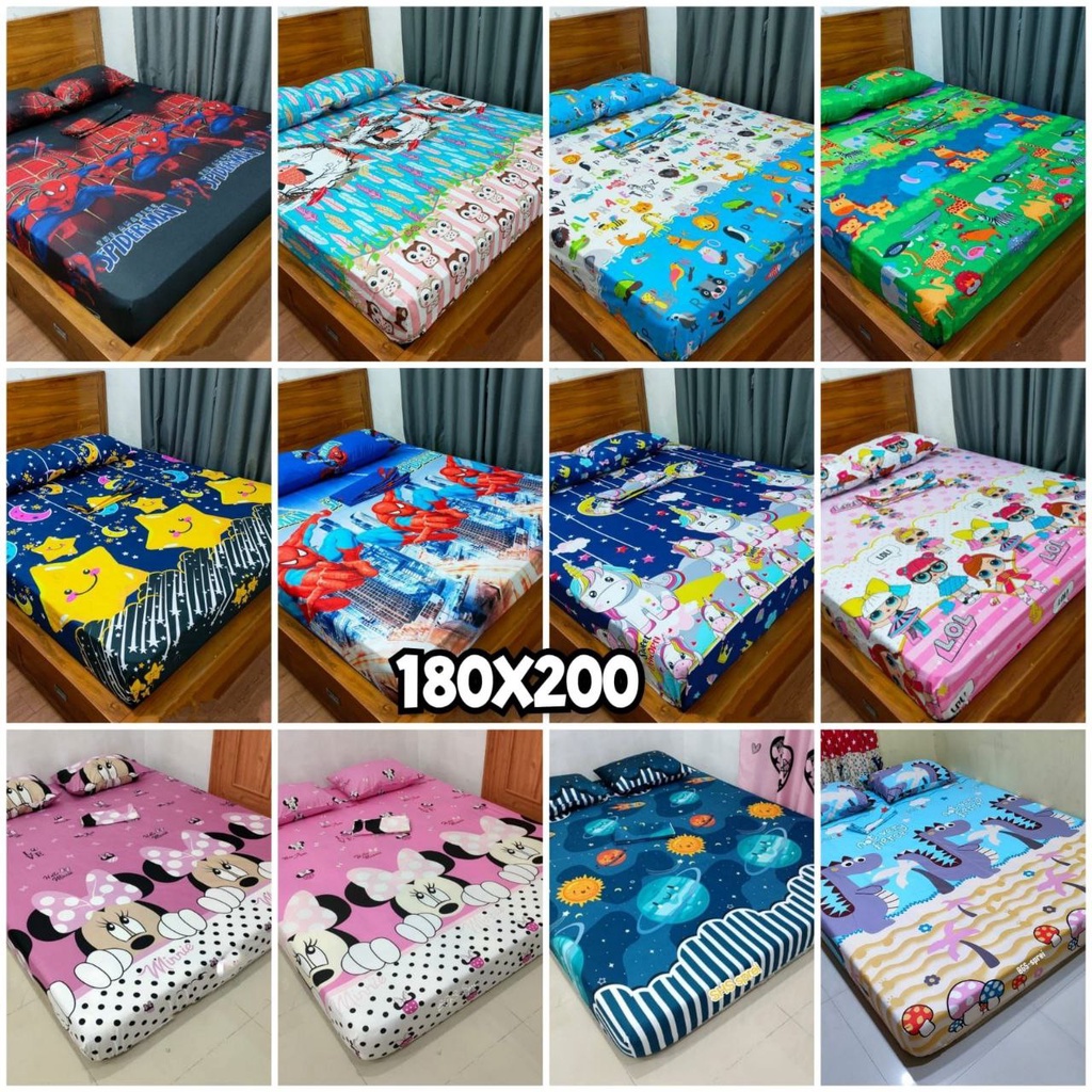 Sprei Home Made 180x200 Katun Random Halus Rapi Adem Tidak Luntur