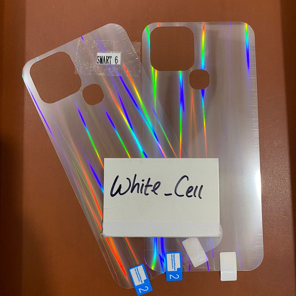 INFINIX SMART 6 BACK SKIN AURORA CLEAR GARSKIN ANTI GORES BELAKANG TRANSPARAN D2