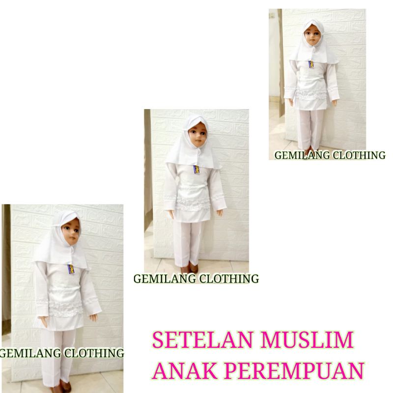 SETELAN DOBY ANAK PEREMPUAN // SETELAN BAJU MUSLIM ANAK PEREMPUAN USIA 4 SAMPAI 12 TAHUN