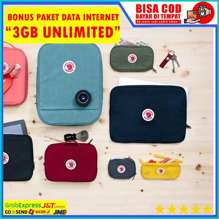 BONUS Tas Laptop Fjallraven Kanken Laptop Case 13'' Color Navy