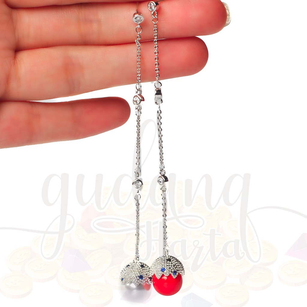 Anting Panjang Telur Lucu Egg Mutiara GH 203221