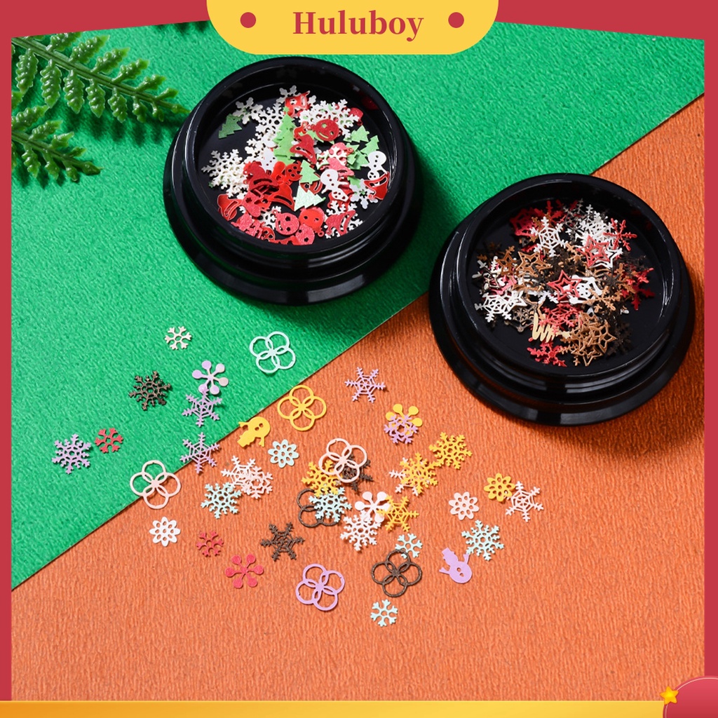 Huluboy Huluboy♡ Serpihan Tema Natal 3D Untuk Dekorasi Nail Art