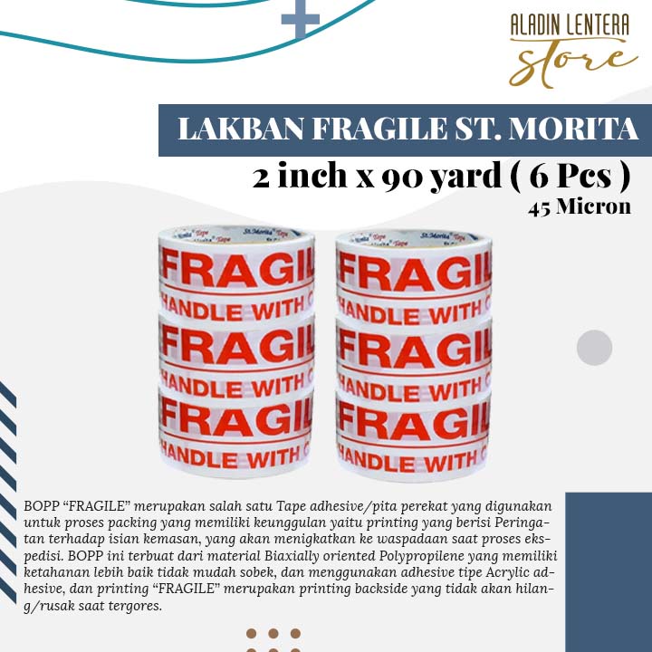 

LAKBAN FRAGILE SAMARU 2INCH X 55Y PUTIH