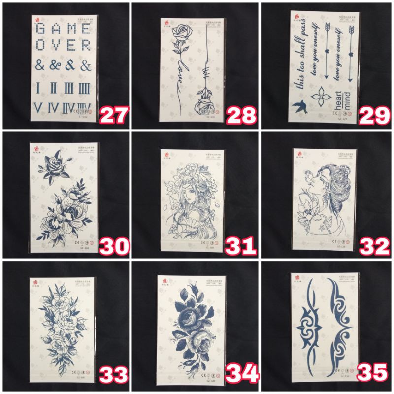 TATTO TINTA GEL / TATTO TEMPORARY