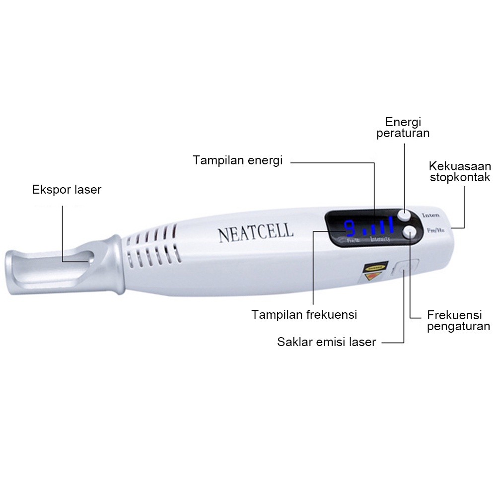 Neatcell Picosecond laser biru pen penghilang flek hitam tatto tai lalat blue / red laser pen Laser Wajah Penghilang Tato Penghilang Kutil