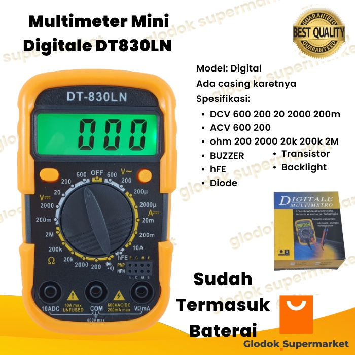 Multimeter DT830LN Multitester Digital Mini DT 830 LN Tester Digitale Avometer