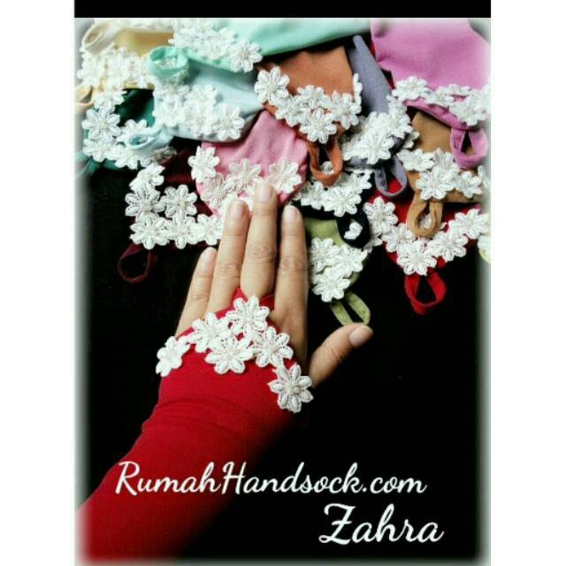 Handsock Renda Ring Flower Full / Handsock Cincin Flower Full / Handsock Muslim / Handsock Murah