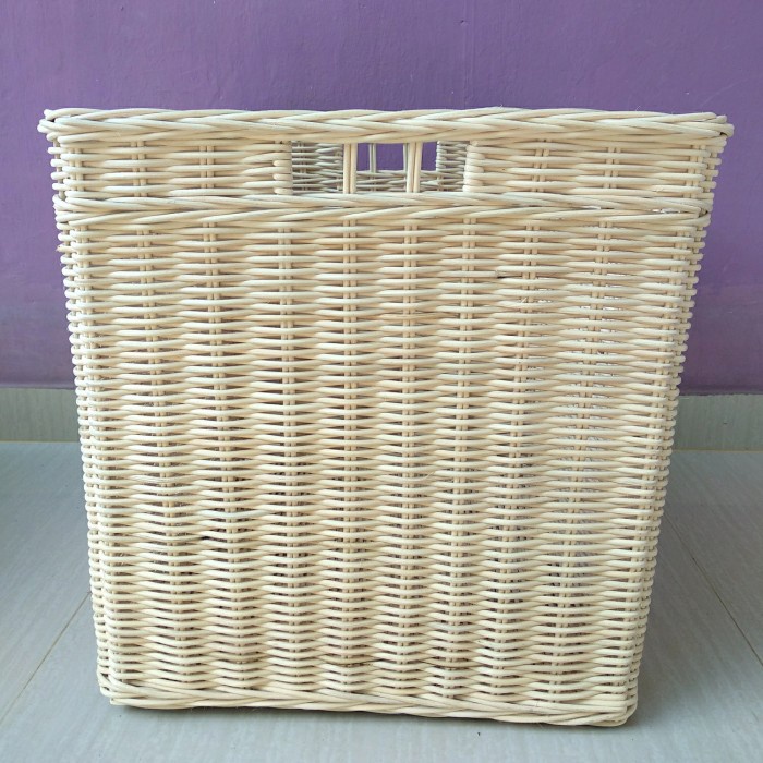 keranjang persegi kotak besar/jumbo/sedang penyimpanan serbaguna laundry  50x45x45 cm