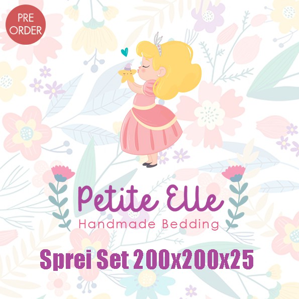 Sprei Set Semua Motif Petite Elle Bedding 200x200x25 / Extra King / Jumbo Size