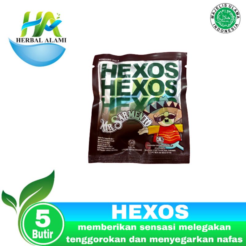 Permen Hexos Mr. Sarmento SACHET - Pelega Tenggorokan