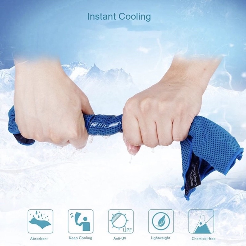Handuk olahraga wajah Sport cooling towel gym yoga face travel