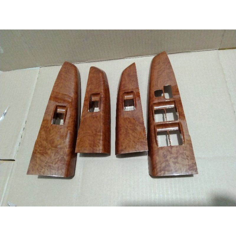 panel power window panel Wood bagian dudukan saklar power window Fortuner Hilux 2010 2015