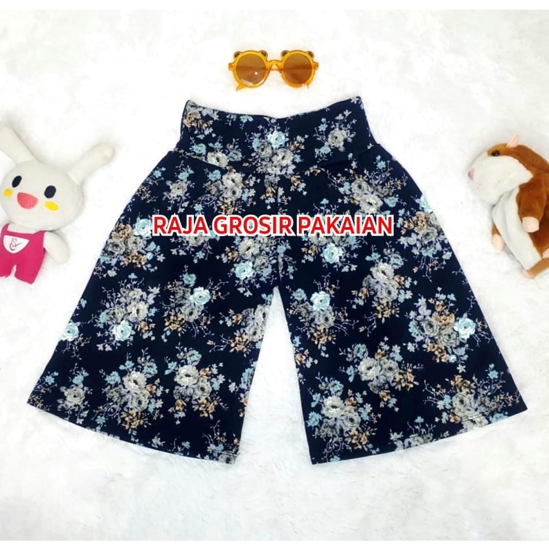 Celana Kulot Anak 3/4 Motif Murah Estimasi 2-12 Tahun