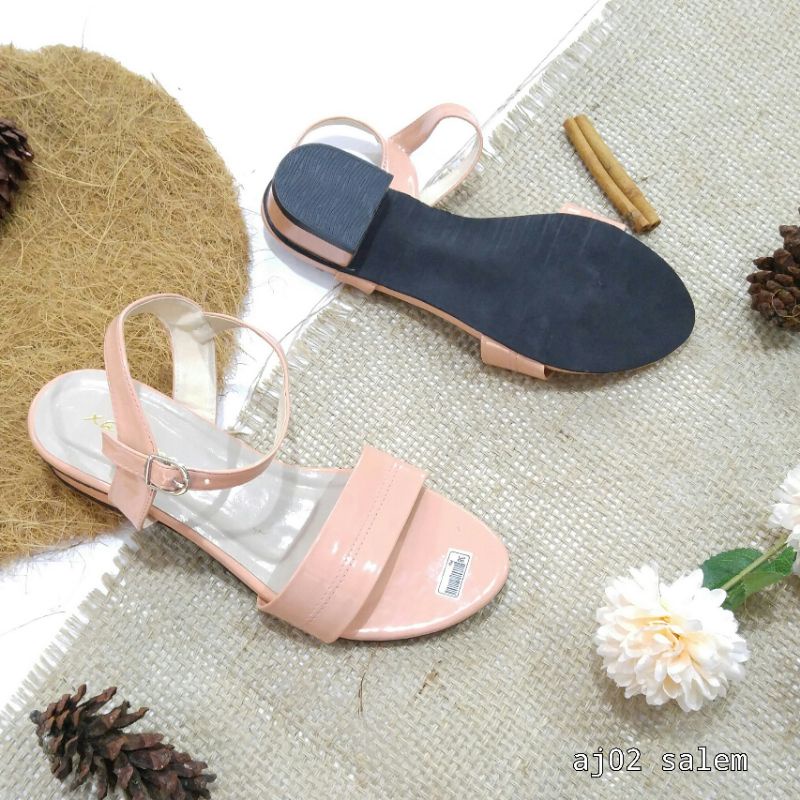 Borneo Xavyera BY60 BY31 AJ02 Sendal Sandal Hak Tahu Block Heels Keren dan  Simple