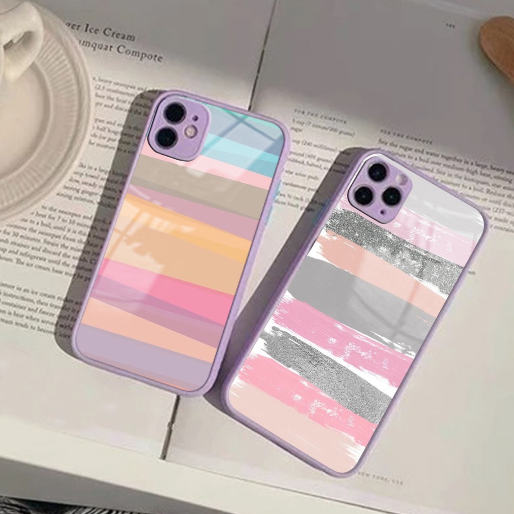 [SC187] Softcase Glass Kaca Ungu/Lilac Oppo A54 - Case Oppo A54 - Casing Hp Oppo A54 - Case hp Oppo 