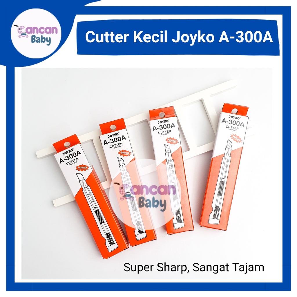 

Joyko Cutter Kecil A300A Pisau Pemotong Super Tajam Joyco Autolock